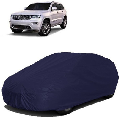 Kuchipudi Car Cover For Mahindra Jeep (Without Mirror Pockets)(Blue)