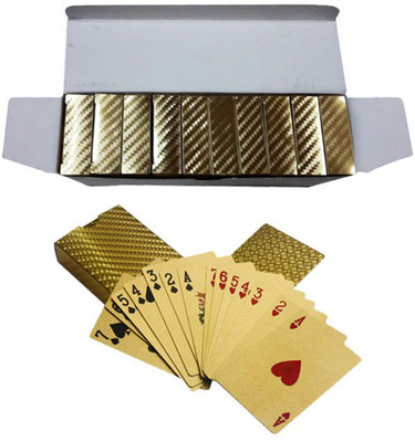 

PTCMart 24k Gold Playing card (Pack of 10Pcs)(Multicolor)