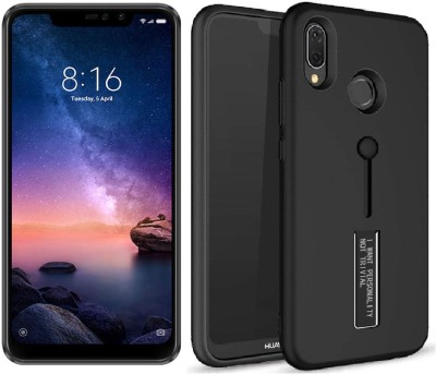 Karirap Back Cover for Mi Redmi Note 6 Pro(Black, Dual Protection)