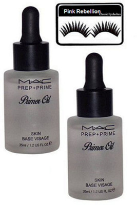 

Pink rebellion Eyelashes & Prep+Prime Primer Oil (Pack of 2)(Set of 3)