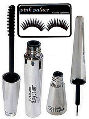 

pink palace Eyelashes,Brooke Candy Eyeliner & Mascara(Set of 3)