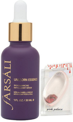 

pink palace Silicon Puff, Mac Unicron Essence Face Serum Farsali(Set of 2)