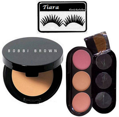

tiara Eyelashes| 3 shades Blusher|Bobbi Brown Concealer(Set of 3)