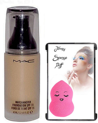 

jenney Sponge Puff, Matchmaster Liquid Foundation(Set of 2)