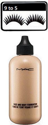 9 to 5 Eyelashes & Mac Face And Body Foundation(Set of 2)