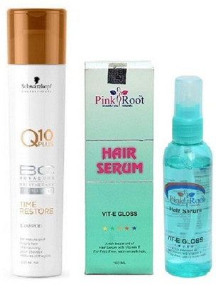 

Pink Root HAIR SERUM 100ML WITH SCHWARZKOPF Q10 SHAMPOO(Set of 2)