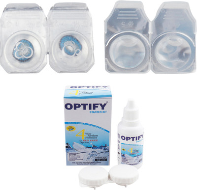 

Optify Combo Pack Monthly Color Contact Lens (OP-284-Blue-Hazel-2) Monthly Contact Lens(1, Blue-Hazel, Pack of 2)