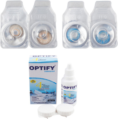 

Optify Combo Pack Monthly Color Contact Lens (OP-18-Hazel-Blue-2) Monthly Contact Lens(1, Hazel-Blue, Pack of 2)