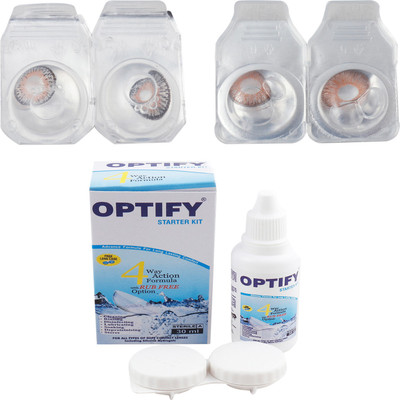 

Optify Combo Pack Monthly Color Contact Lens (OP-244-Grey-Hazel-2) Monthly Contact Lens(1, Grey-Hazel, Pack of 2)