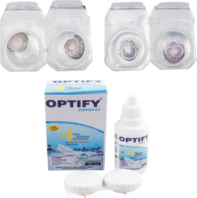 

Optify Combo Pack Monthly Color Contact Lens (OP-247-Grey-Voilet-2) Monthly Contact Lens(1, Grey-Voilet, Pack of 2)