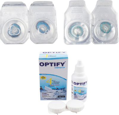 

Optify Combo Pack Monthly Color Contact Lens (OP-272-Blue-Blue -2) Monthly Contact Lens(1, Blue-Blue, Pack of 2)