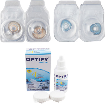 

Optify Combo Pack Monthly Color Contact Lens (OP-29-Hazel-Blue-2) Monthly Contact Lens(1, Hazel-Blue, Pack of 2)