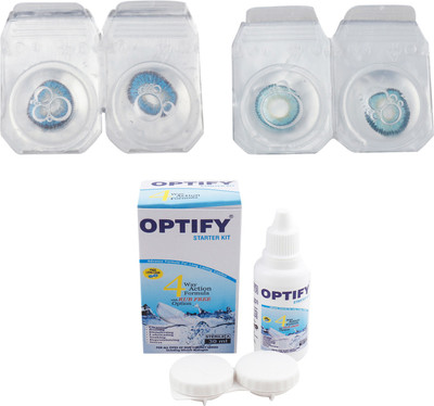 

Optify Combo Pack Monthly Color Contact Lens (OP-288-Blue-Aqua -2) Monthly Contact Lens(1, Blue-Aqua, Pack of 2)