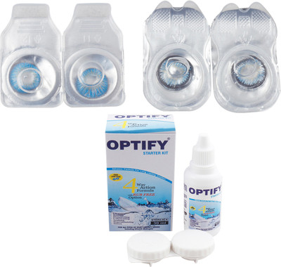 

Optify Combo Pack Monthly Color Contact Lens (Zero Power, Aquablue-Sea Blue, Pack of 2) Monthly Contact Lens(1, Aquablue-Sea Blue, Pack of 2)