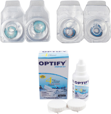 

Optify Combo Pack Monthly Color Contact Lens (OP-333-Aqua-Blue -2) Monthly Contact Lens(1, Aqua-Blue, Pack of 2)
