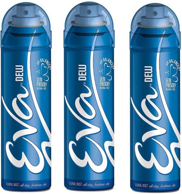 

EVA DEW BODY DEO Body Spray - For Women(495 ml, Pack of 3)