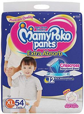 

MamyPoko Mamypoko pants extra Diaper(pack of 54) - XL(54 Pieces)