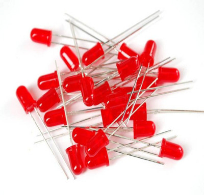 

dangi e shop 5mm LED Light Emitting Diodes Pack of 20 (Red) Educational Electronic Hobby Kit