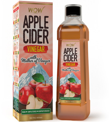 WOW Life Science 400mL Raw Apple Cider Vinegar(Apple Cider Vinegar Flavored)