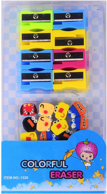 

AASA Eraser & Sh Non-Toxic Eraser(Multicolor)