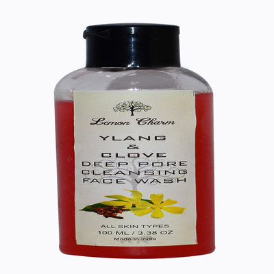 

Lemon Charm Organic Ylang and Clove Deep Pore Cleansing Face Wash, prevent Pore Clogging and Smooth Skin Face Wash(100 ml)