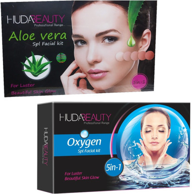 

Huda Beauty Professional Range Aloe Vera & Oxygen Facial Kit 900 g(Set of 2)