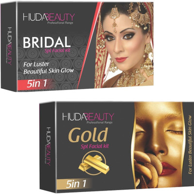 

Huda Beauty Professional Range Bridal & Gold Facial Kit 900 g(Set of 2)