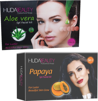 

Huda Beauty Professional Range Aloe Vera & Papaya Facial Kit 900 g(Set of 2)