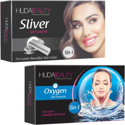 

Huda Beauty Professional Range Silver & Oxygen Facial Kit 900 g(Set of 2)