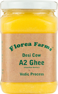 

Florea Desi Cow A2 Ghee (Vedic Process) 300 Grams (330 ml) 300 g Plastic Bottle