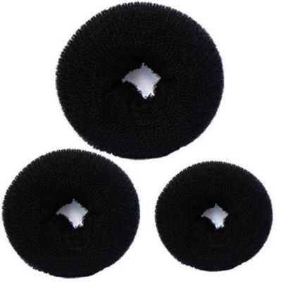 

GULZAR Hair Donut Bun(Black)