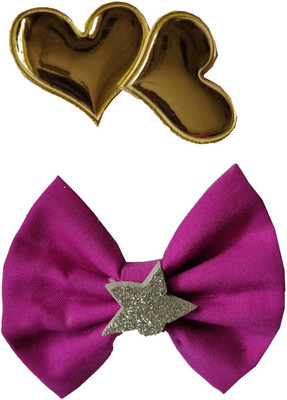 

craft maniacs Set of 2 3" inches alligator clips Hair Pin, Back Pin, Hair Clip(Purple)