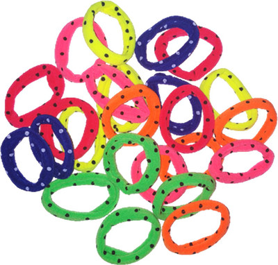 

MRUVA Hair Accessories Elastic Rubber Bands for Girls - Pack of 24 (Multi Color) Hair Tie For Girls Rubber Band(Multicolor)