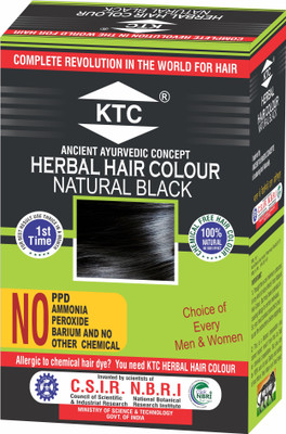 

KTC 100% NATURAL HAIR COLOUR WITHOUT ANY CHEMICALS Hair Color(NATURAL BLACK)