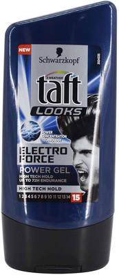 

Schwarzkopf Taft Looks Electro Force Power Gel, High Tech Hold - 150ml Hair Wax(150 ml)