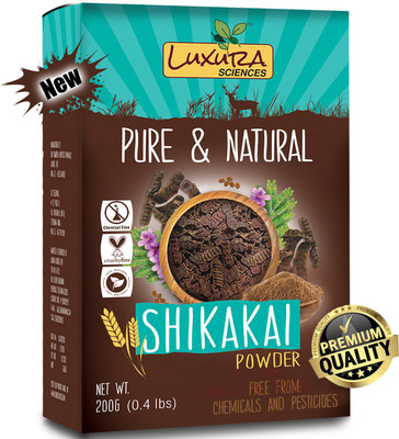 

Luxura Sciences Shikakai Powder For Hair 200 Grams, Shikakai Powder Organic, 100% Pure, Natural and Double Filtered. (200 g)