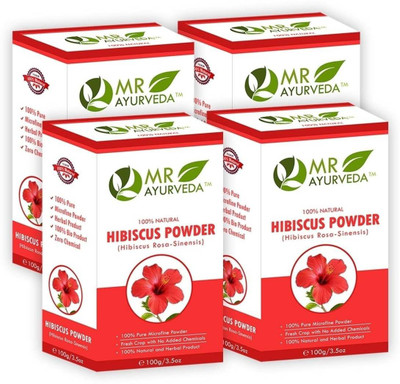 

MR Ayurveda 100% Pure Hibiscus Powder - Combo Pack of 4(400 g)