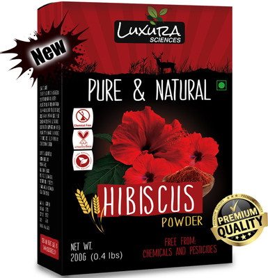 

Luxura Sciences Hibiscus Powder For Hair Growth 200 Grams, Hibiscus Flower Powder Natural, 100% Organic, Pure Double Filtered(200 g)