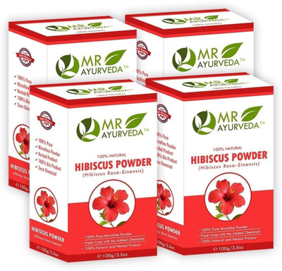 

MR Ayurveda Premium Quality Hibiscus Powder - Set of 4(400 g)