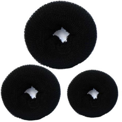 KYT HAIR Donut Bun Mkaer easy use bun maker Bun(Black)