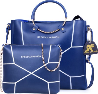 Speed X Fashion Women Blue Hand-held Bag  (Pack of: 2)