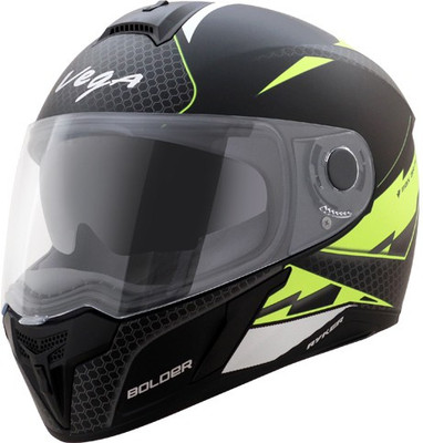 VEGA Ryker D/V Bolder Motorbike Helmet(Dull Black Neon Yellow)