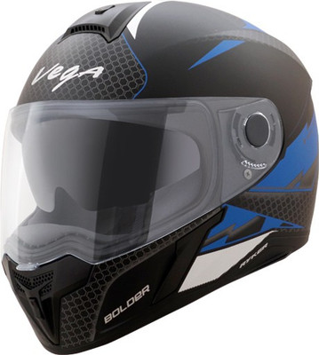 VEGA Ryker D/V Bolder Motorbike Helmet(Dull Black M.Blue)