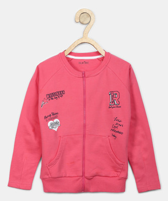 

Gini & Jony Full Sleeve Printed Baby Girl's Jacket, Salmon rose(c404)