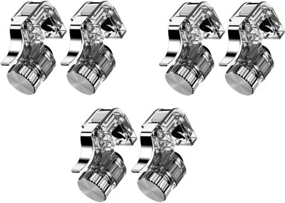 

ReTrack SET OF 3PC Metal Gamepad Big Trigger Fire Button Aim Key For PUBG v3.0 Rules of Survival Pubg Controller For Android & iSO Joystick(White, For PC)