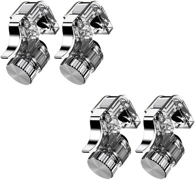 

ReTrack SET OF 2PC Metal Gamepad Big Trigger Fire Button Aim Key For PUBG v3.0 Rules of Survival Pubg Controller For Android & iSO Gaming Accessory Kit(White, For Android, iOS)