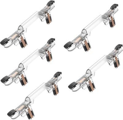 

ReTrack SET OF 5PC PUBG Shooting Game Controller Trigger Joystick Shoot &Aim Button Cell Phone Clear Long Joystick(White, For PC)