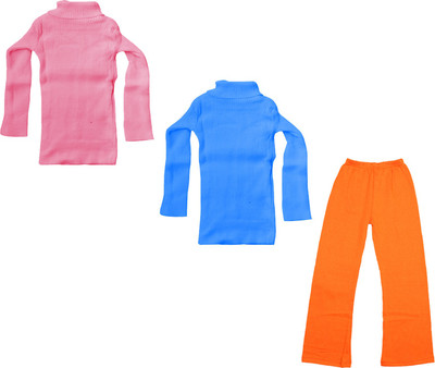 Indistar Girls Casual Top Pyjama(Multicolor)