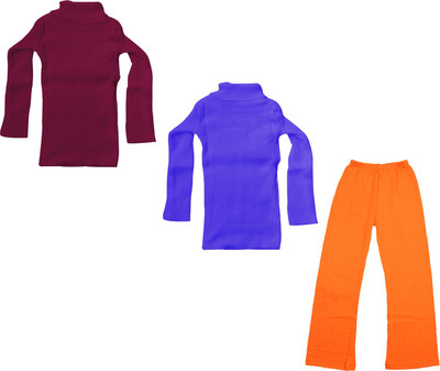 Indistar Girls Casual Top Pyjama(Multicolor)