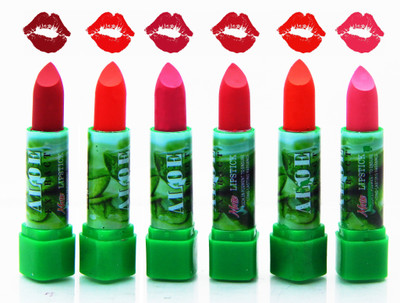 firstzon™ Aloe extract matte moisturizing lipstick set of 6, S-B(S-B)
